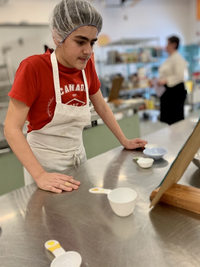 picture of a student cooking